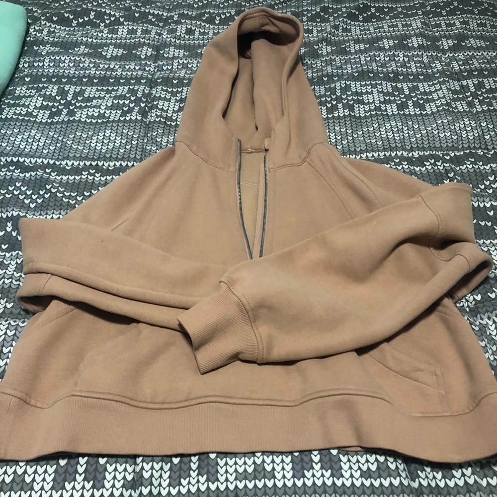Oversized scuba 1/2 zip